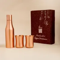 Набор медной посуды для питья, Иша Лайф; Copper Drinkware Set, Isha Life